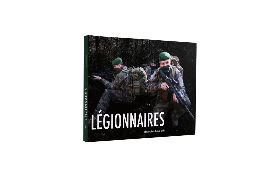 Cover of the photo book Légionnaires by Fred Marie, on the French Foreign Legion