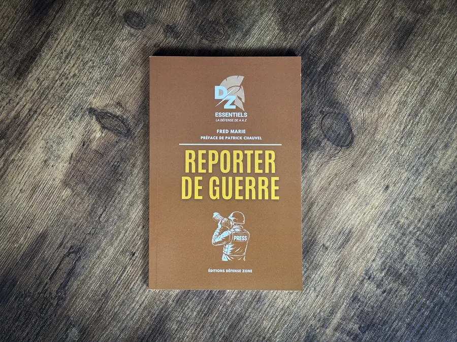 Cover of the book Reporter de guerre by Fred Marie, with a foreword by Patrick Chauvel