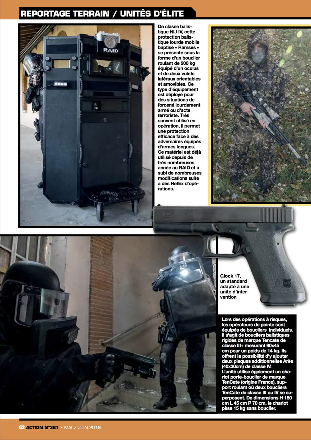 Press tearsheet — a report by Fred Marie published in the press