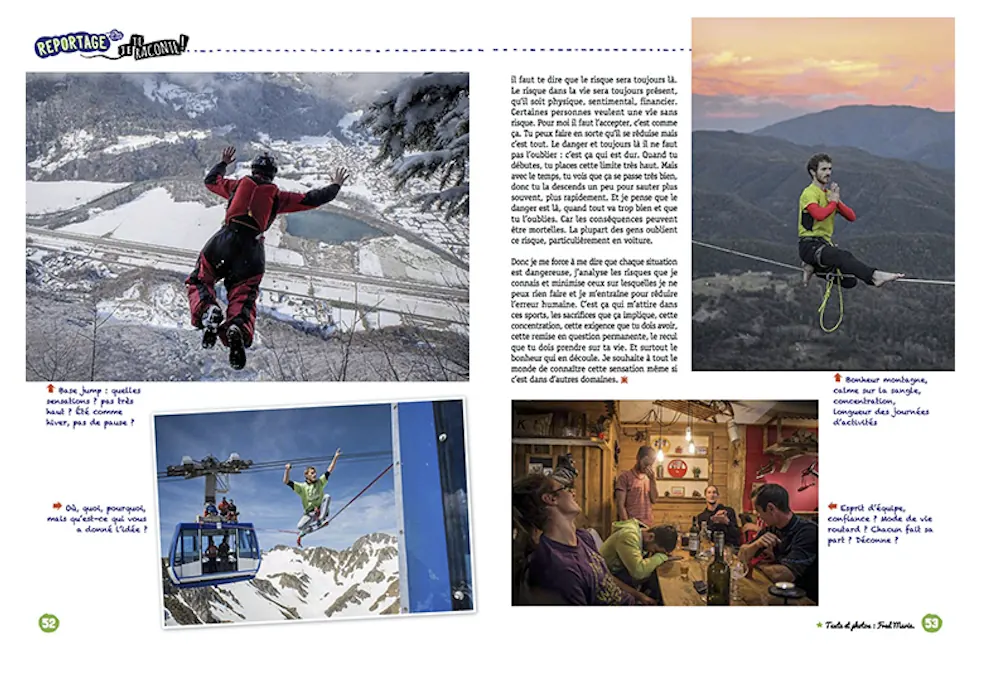 Press tearsheet — a report by Fred Marie published in the press