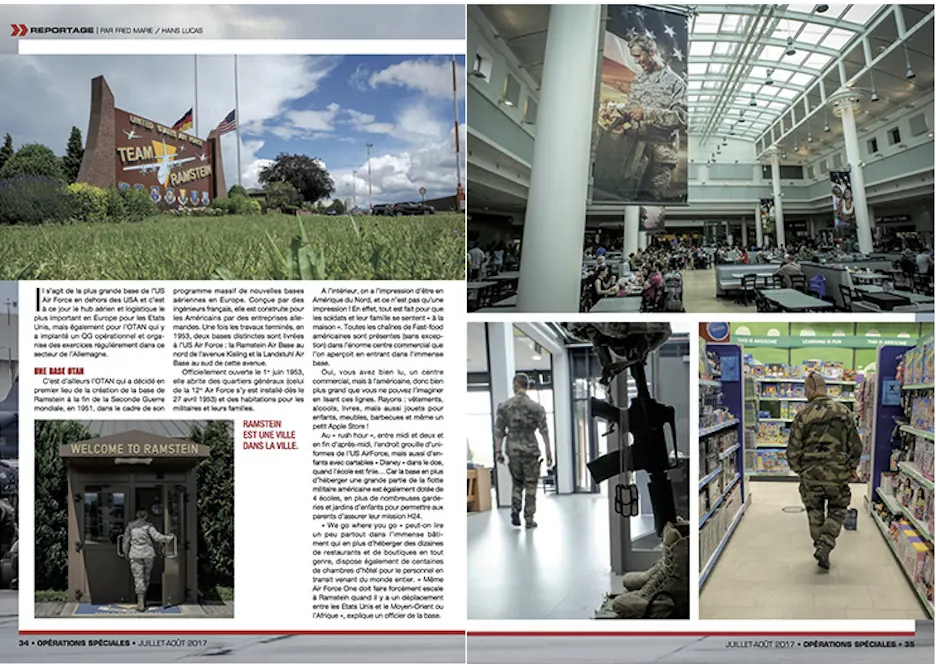 Press tearsheet — a report by Fred Marie published in the press