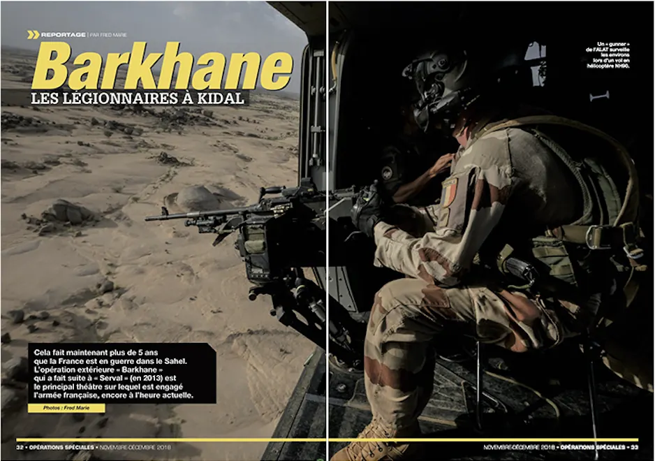 Press tearsheet — a report by Fred Marie published in the press