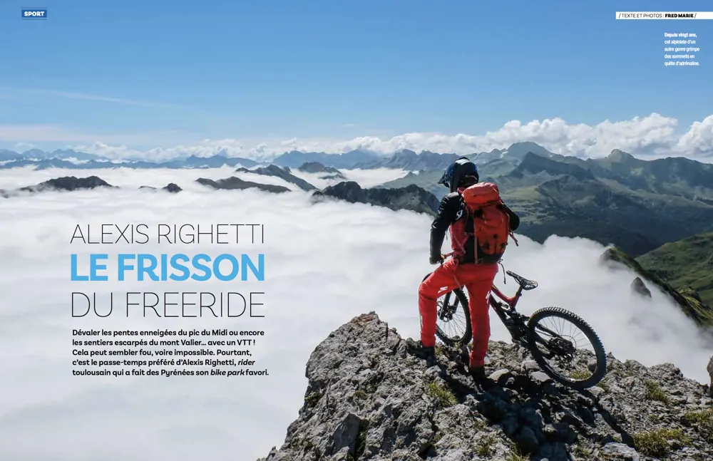 Press tearsheet — a report by Fred Marie published in the press