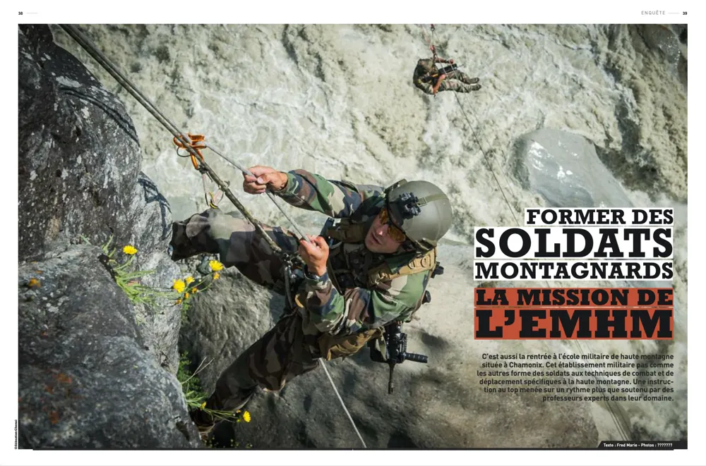 Press tearsheet — a report by Fred Marie published in the press