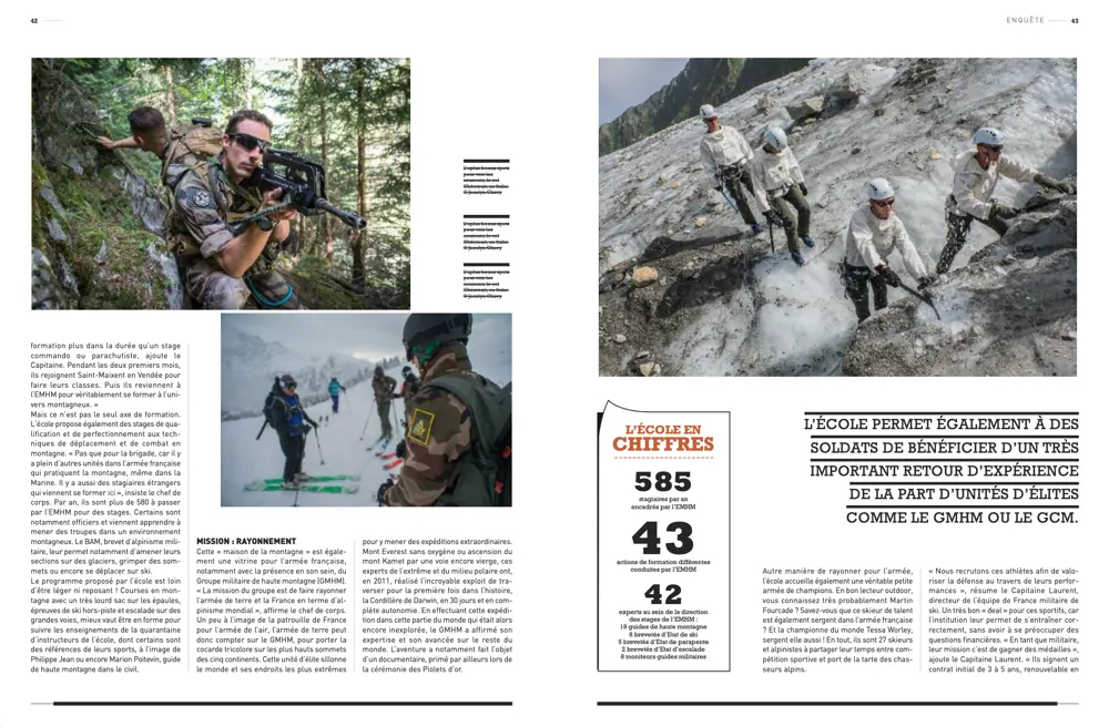 Press tearsheet — a report by Fred Marie published in the press