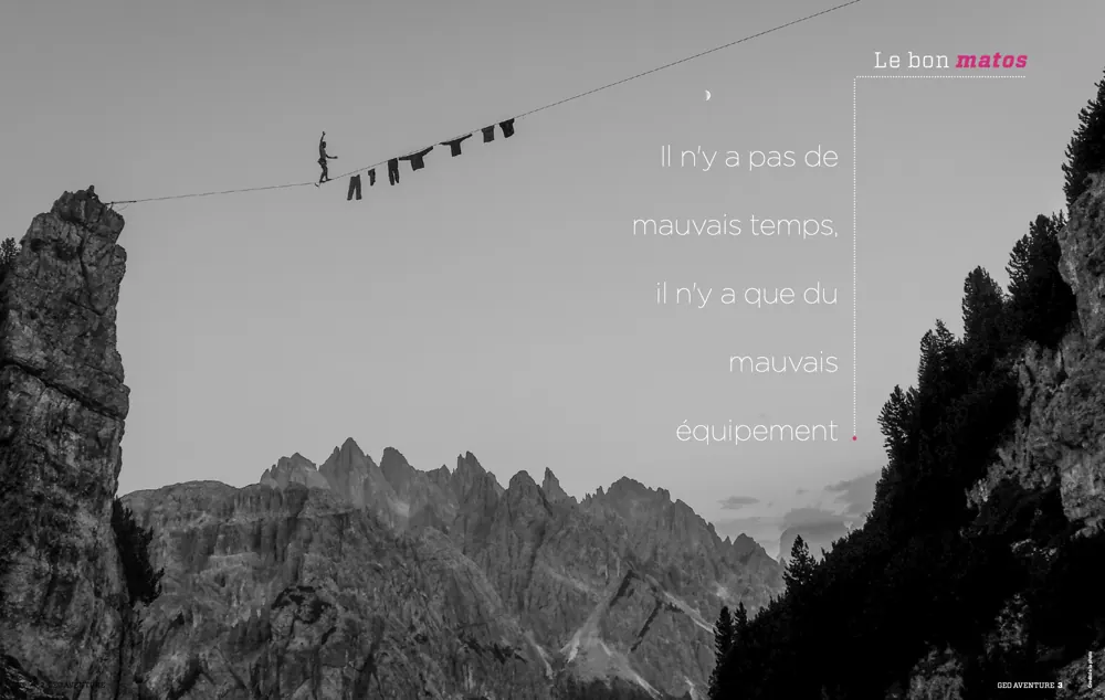 Press tearsheet — a report by Fred Marie published in the press