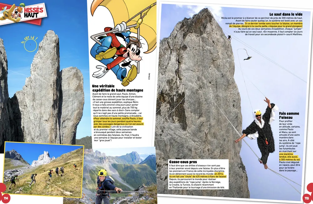 Press tearsheet — a report by Fred Marie published in the press