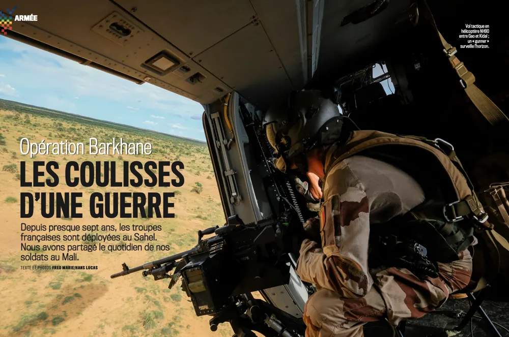 Press tearsheet — a report by Fred Marie published in the press