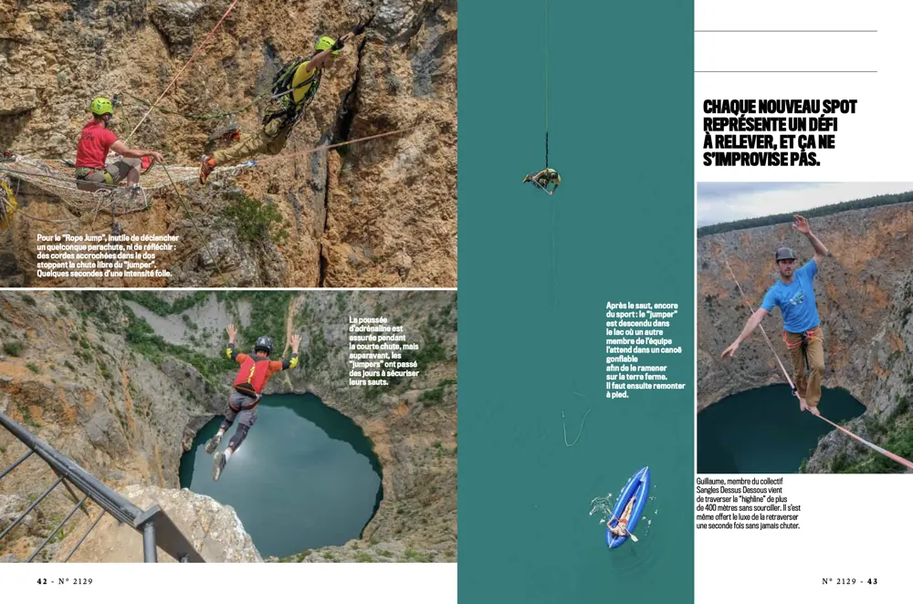 Press tearsheet — a report by Fred Marie published in the press