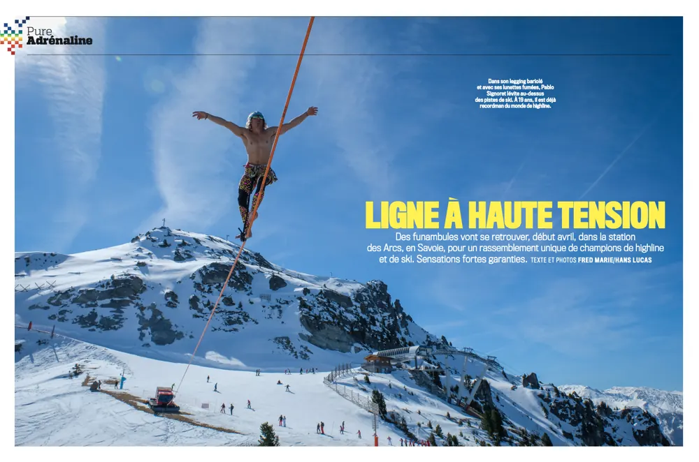 Press tearsheet — a report by Fred Marie published in the press