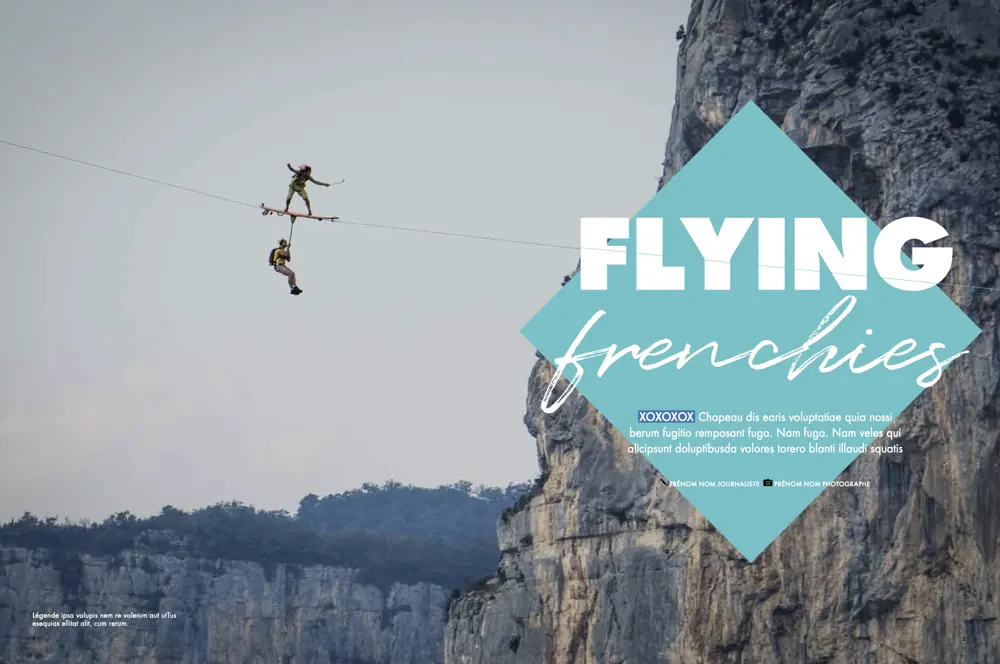 Press tearsheet — a report by Fred Marie published in the press
