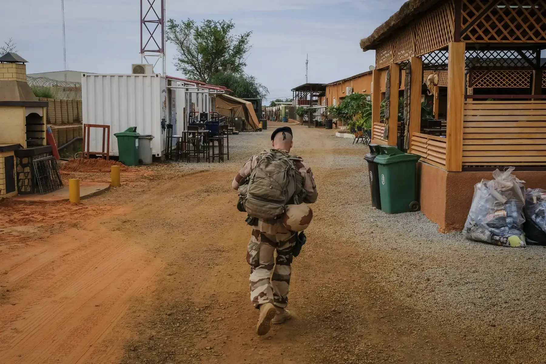 Air Base 101 in Niamey, Niger, a rear base of Barkhane Operation