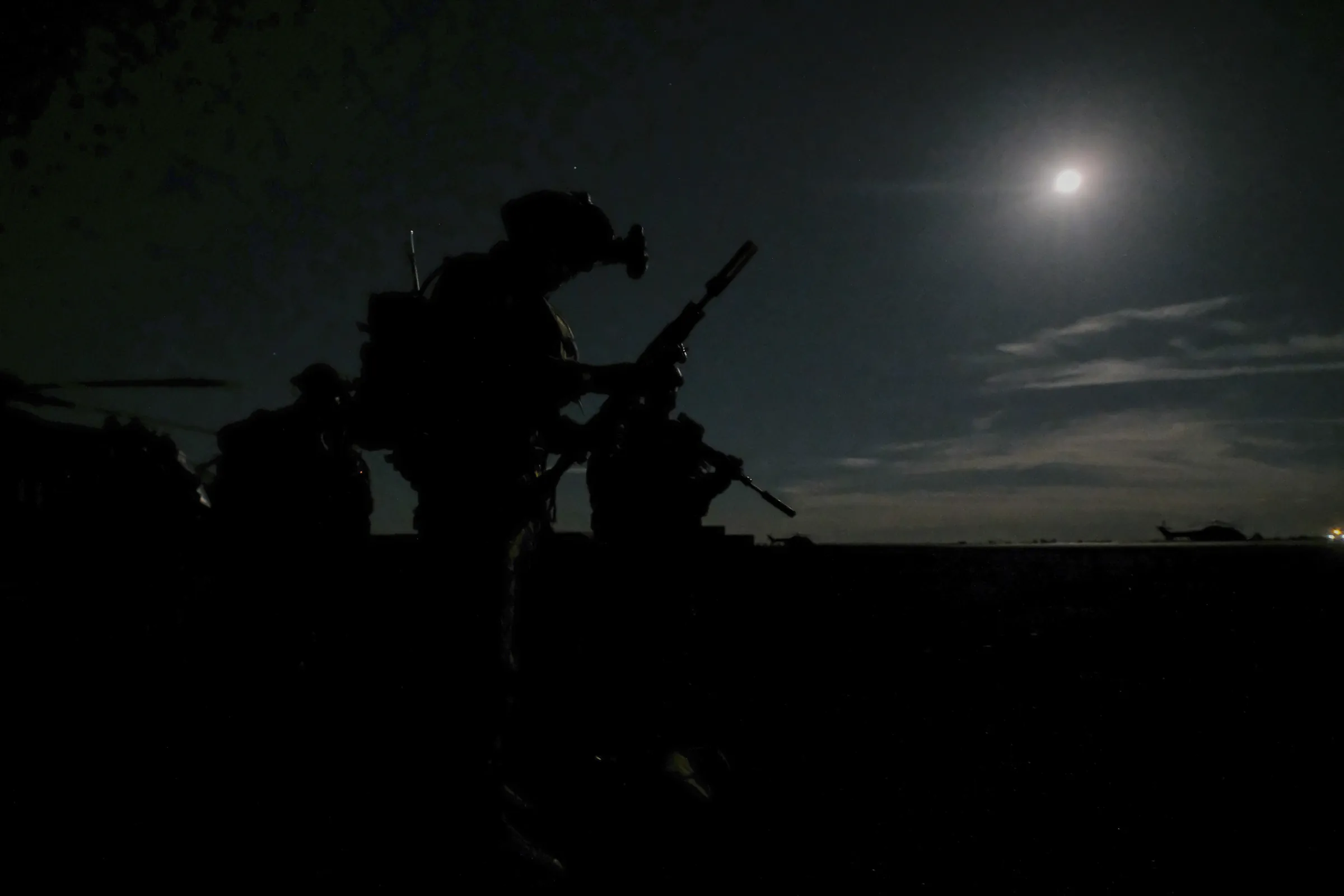 French commandos prepare to go on a mission at Gao, Mali